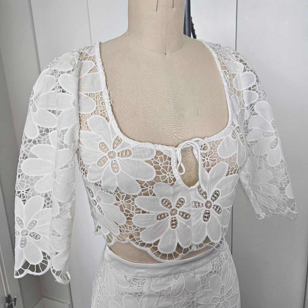 For Love & Lemons Malika Crop Top + Skirt - Picture 6 of 6
